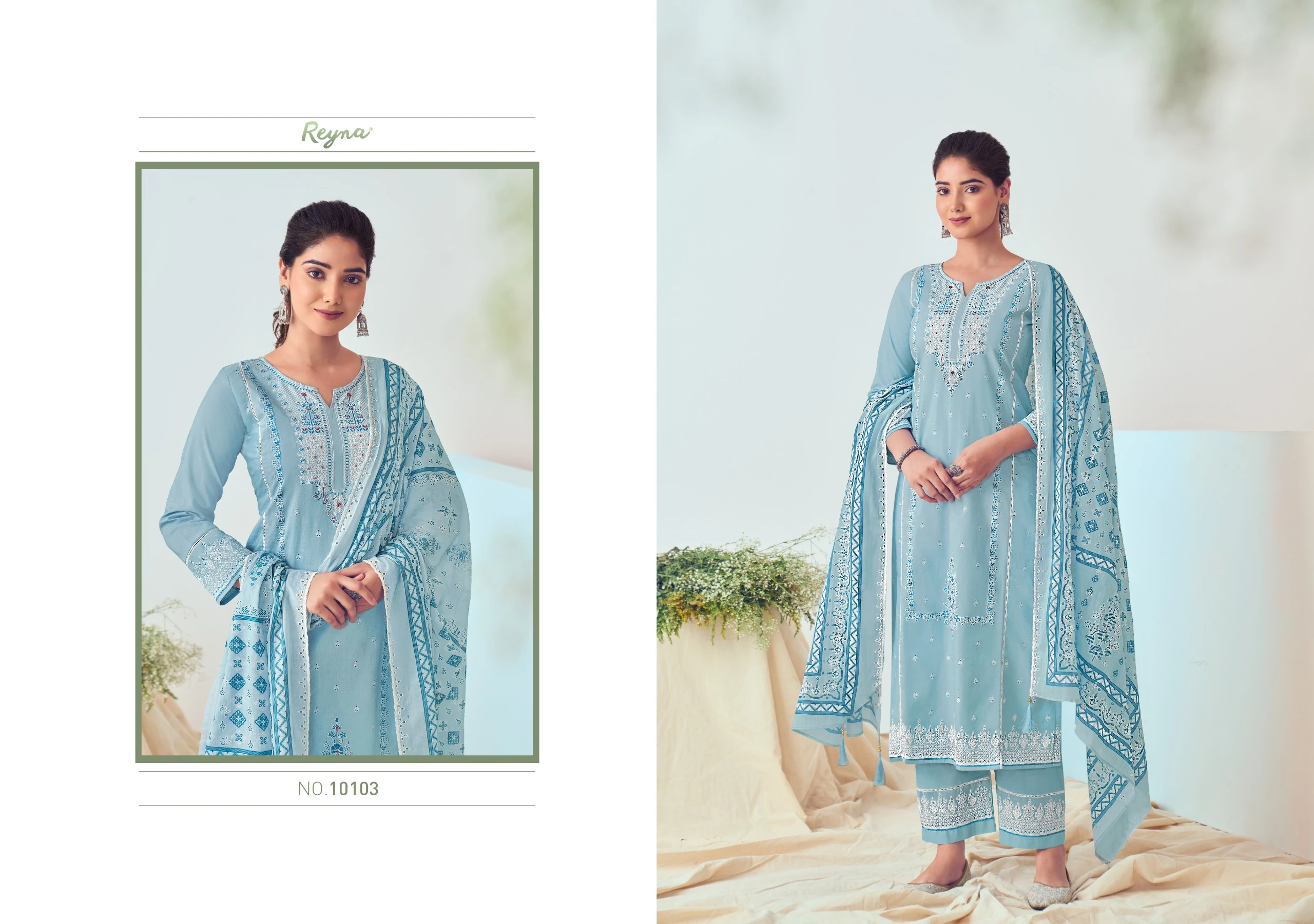 Reyna Karishma Superior Cotton Wholesale Fancy Salwar Suit Catalog — Wholesale Salwar Suits, MPA wholesale from Surat - Gallery Image 2